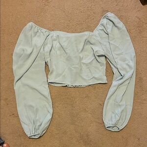 Altar’d State Light Blue Top Off Shoulder